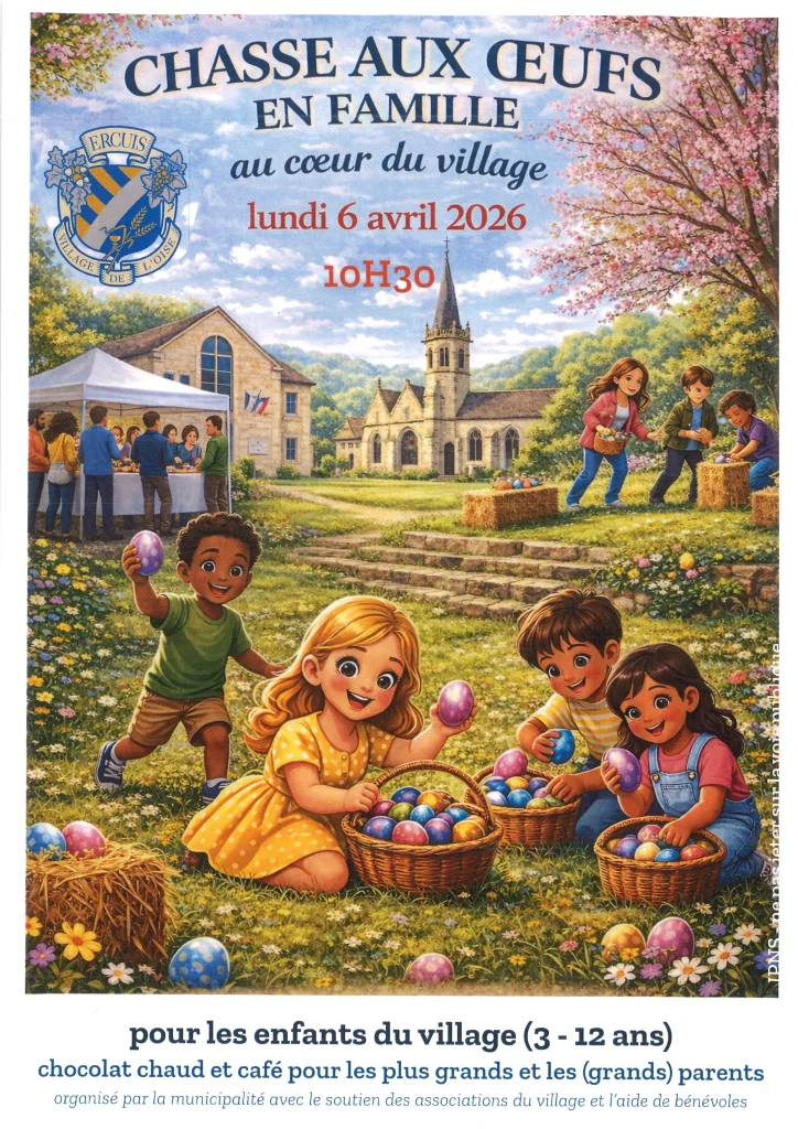 Lire la suite de l'actualité Chasse aux œufs – lundi 6 avril 2026 à 10h30