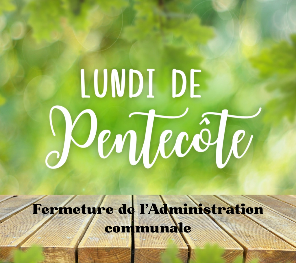 Lire la suite de l'actualité Fermeture exceptionnelle des services municipaux le lundi de Pentecôte, 25 mai 2026